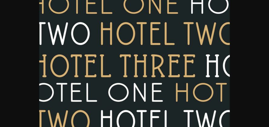 Hotel Font Poster 9