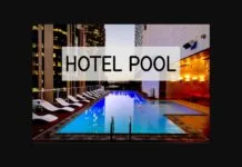 Hotel Pool Font Hotel Pool Font Poster 1