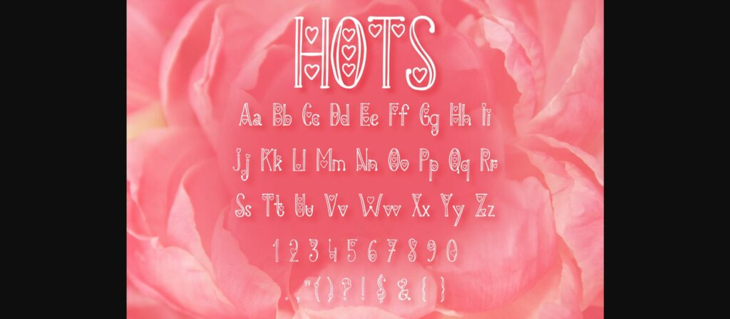 Hots Font Poster 4