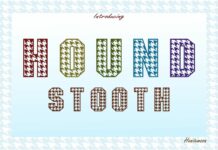 Hound Stooth Font Poster 1