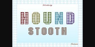 Hound Stooth Font Poster 1