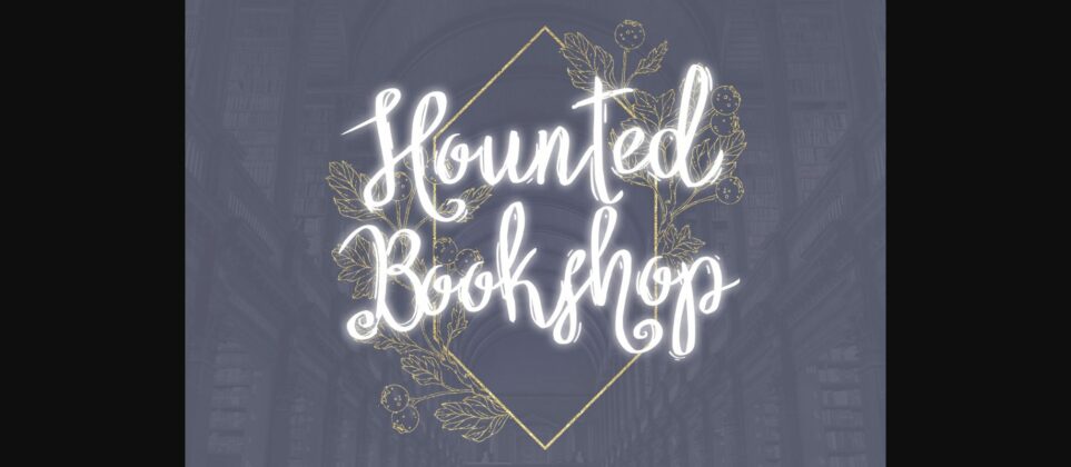 Hounted Bookshop Font Poster 3