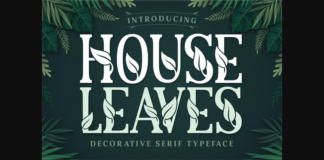 House Leaves Font Poster 1