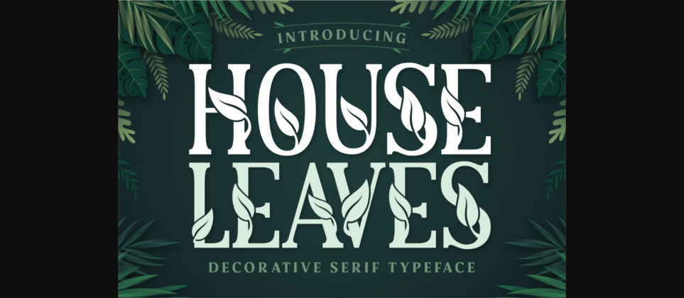 House Leaves Font Poster 1