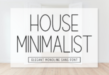 House Minimalist Font Poster 1