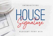 House Signature Font Poster 1