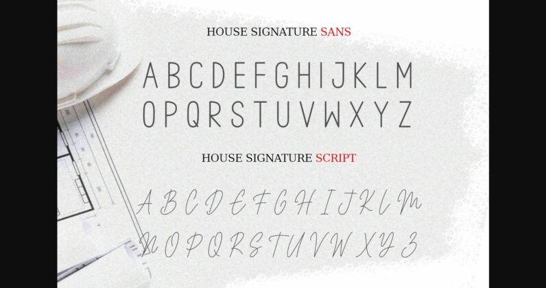 House Signature Font Poster 7