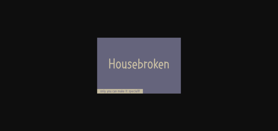 Housebroken Font Poster 3