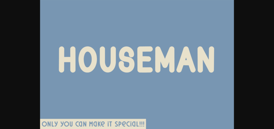 Houseman Font Poster 3