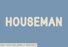 Houseman Font Poster 1