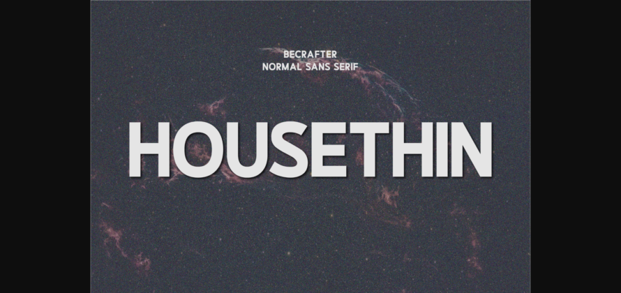 Housethin Font Poster 3