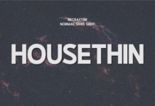 Housethin Font Housethin Font Poster 1
