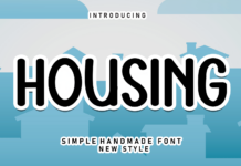 Housing Font Poster 1