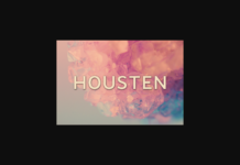 Housten Font Poster 1