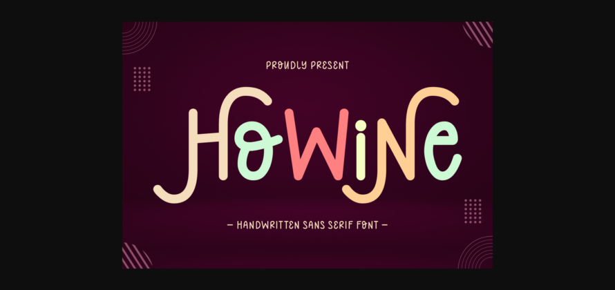Howine Font Poster 3