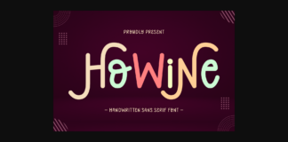 Howine Font Poster 1