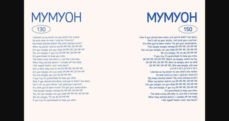 Hu Mymyoh Font Poster 6