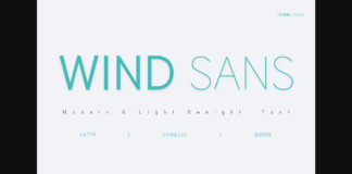 Hu Windsans Font Poster 1