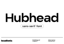 Hubhead Font Poster 1