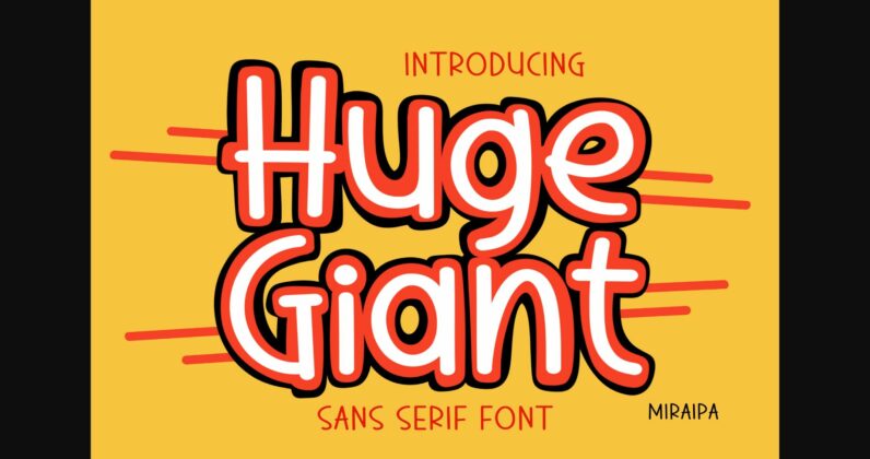 Huge Giant Font Poster 3