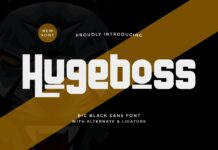 Hugeboss Font Poster 1