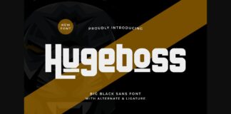 Hugeboss Font Poster 1