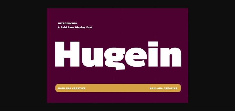 Hugein Font Poster 3