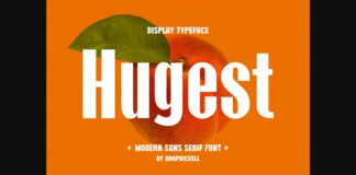 Hugest Font Poster 1