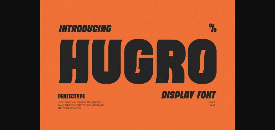 Hugro Font Poster 3