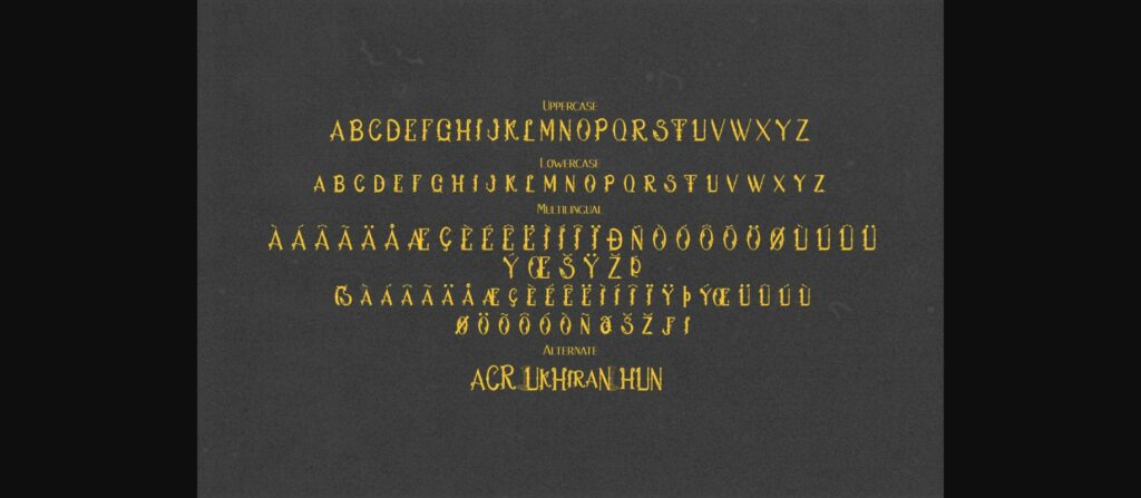 Hukiran Font Poster 8