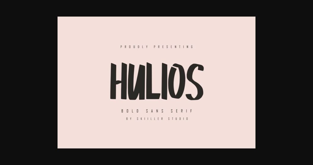 Hulios Font Poster 3