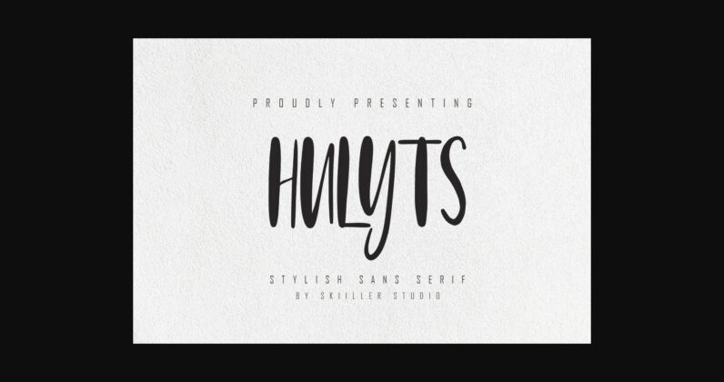 Hulyts Font Poster 3