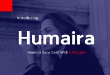 Humaira Font Poster 1