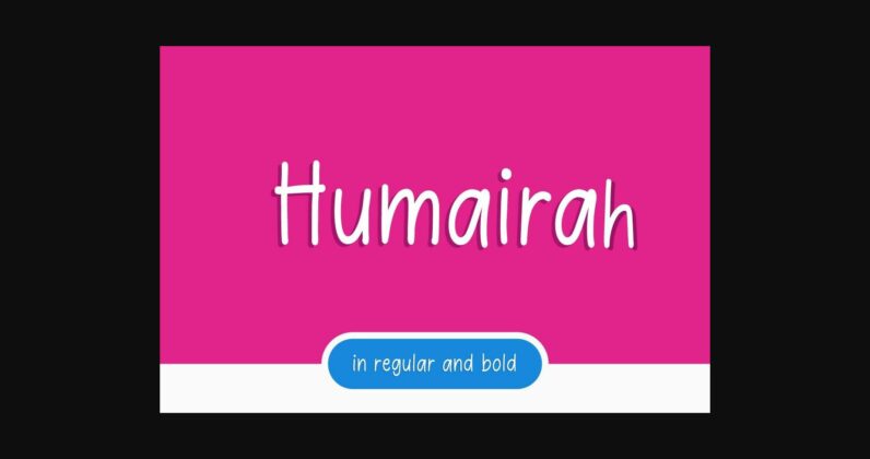 Humairah Font Poster 3