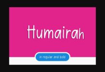 Humairah Font Poster 1