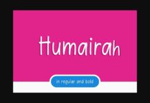 Humairah Font Poster 1