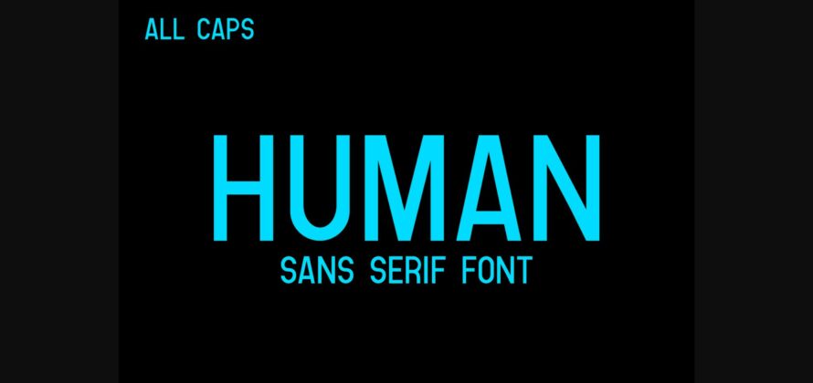 Human Font Poster 1