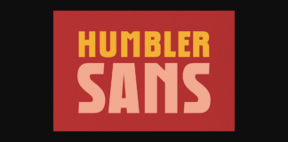 Humbler Sans Font Poster 1