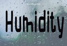 Humidity Font Poster 1