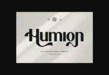 Humion Font Poster 1