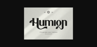 Humion Font Poster 1
