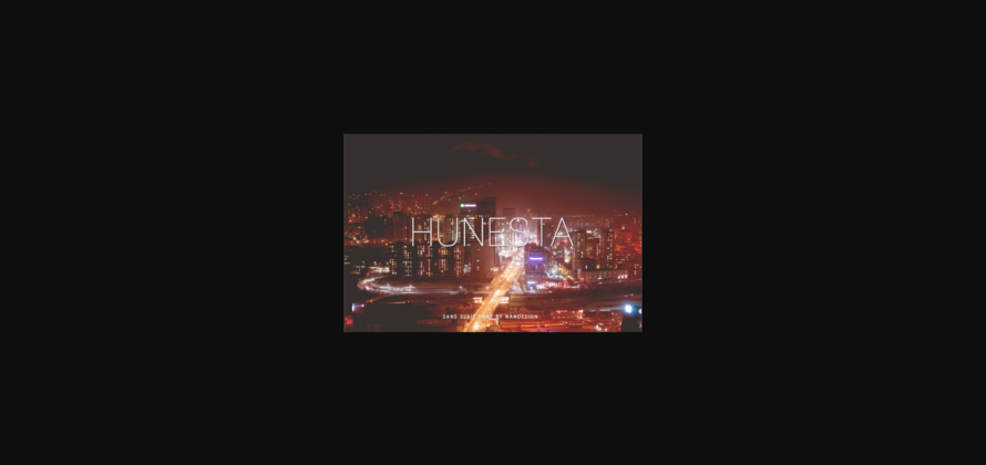 Hunesta Font Poster 3