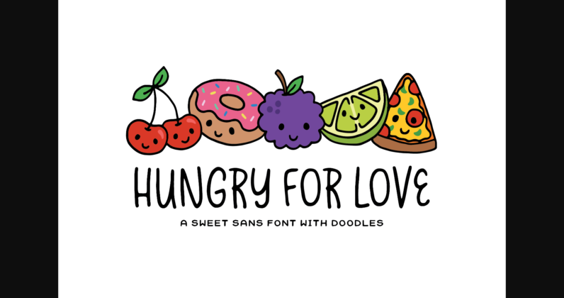 Hungry for Love Font Poster 3