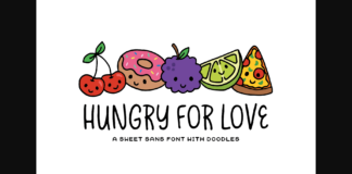 Hungry for Love Font Poster 1