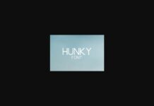 Hunky Font Poster 1