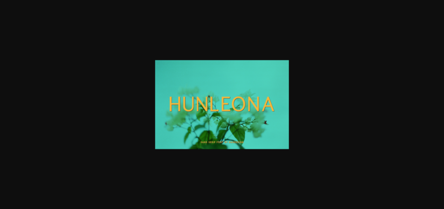 Hunleona Font Poster 3