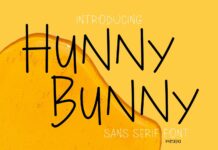 Hunny Bunny Font Poster 1