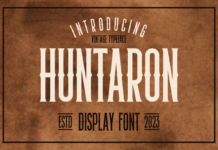 Huntaron Font Poster 1