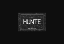 Hunte Bold Font Poster 1