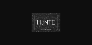 Hunte Font Poster 1